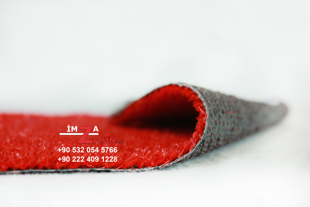 7mm Kırmızı Çim Halı Nurteks