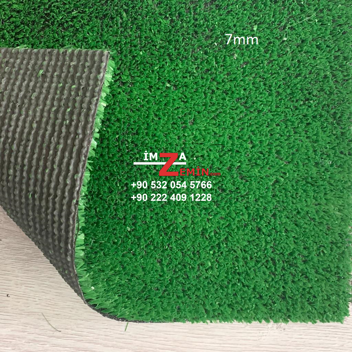 7mm Yeşil Çim Halı Nurteks