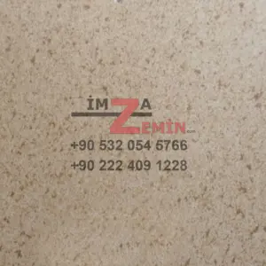 891100 Sarı Bej Taş Desenli Mineflo, Pvc Yer Döşeme