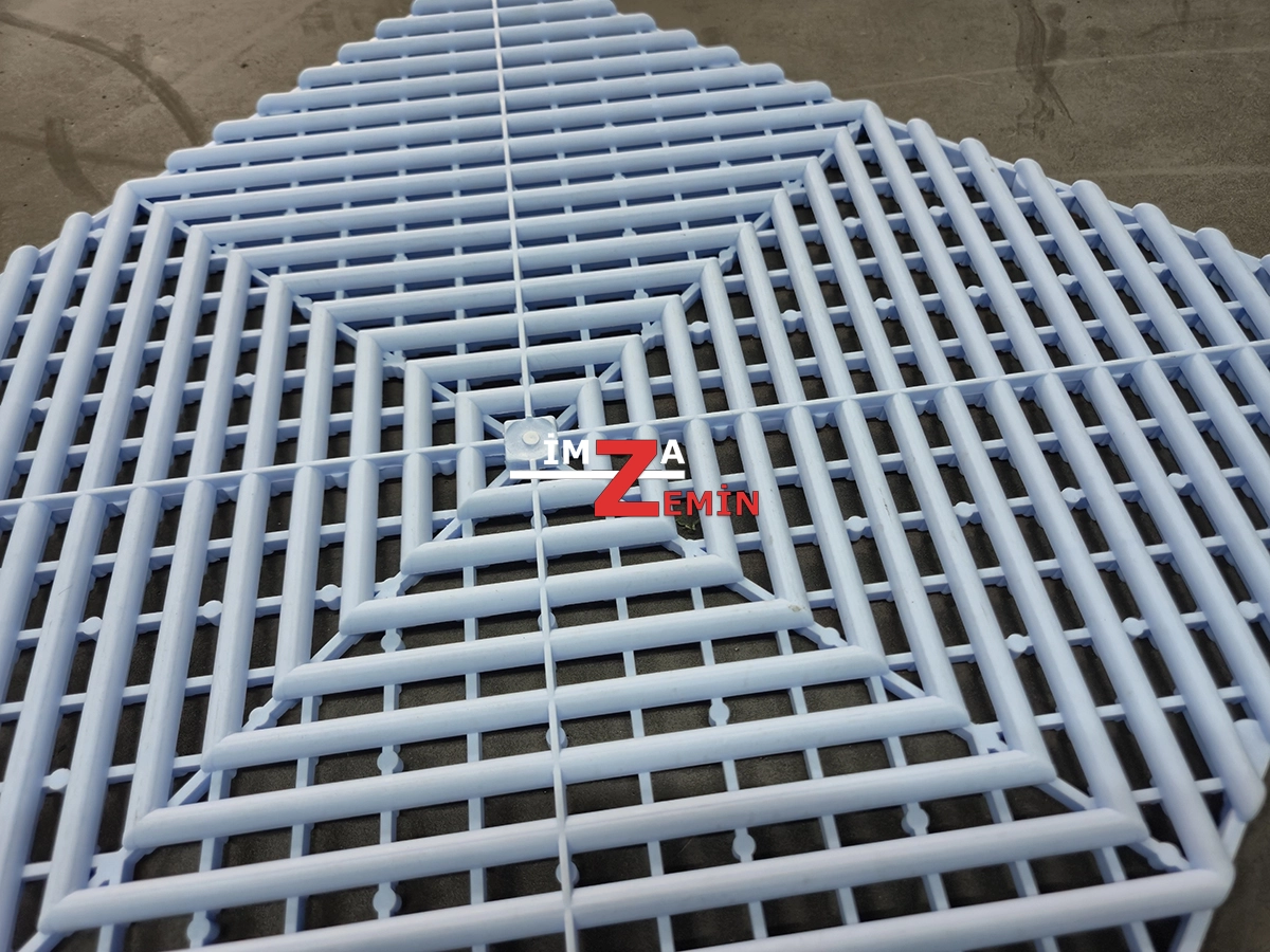 Açık Mavi Detailing Zemin Karo, Oto Yıkama Karo Zemin