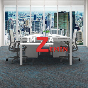 Renkli Karo Ofis Halısı California Karo Halı