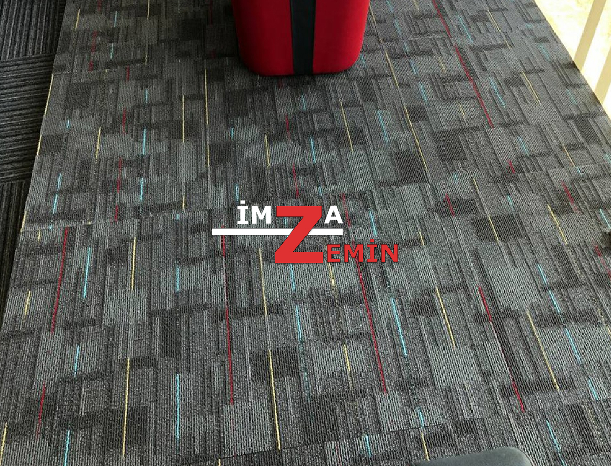 Çizgili Karo Ofis ve Otel Halısı Energy Karo Halı