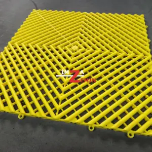 Sarı Detailing Zemin Karo, Oto Yıkama Karo Zemin