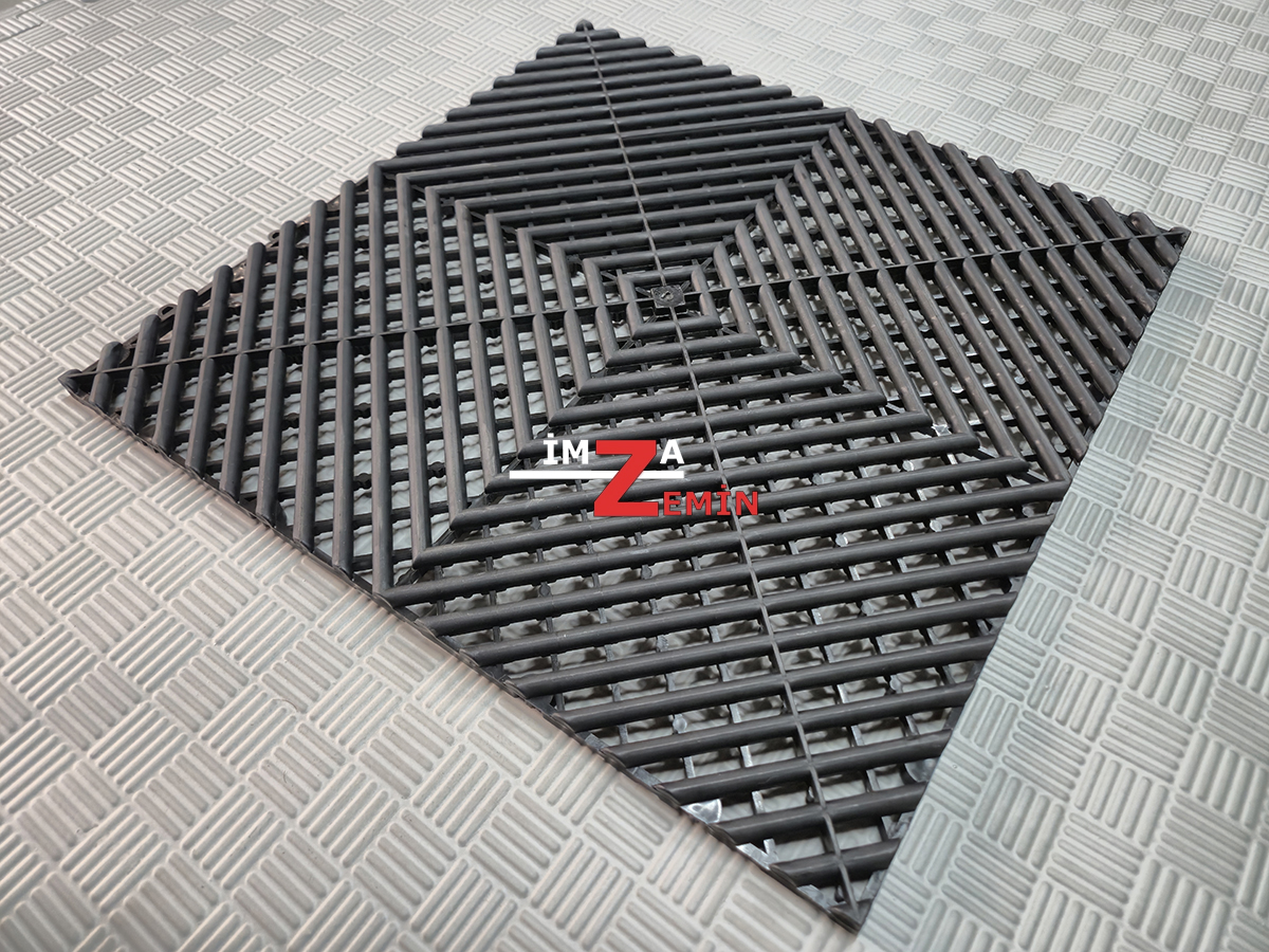 Siyah Detailing Zemin Karo, Oto Yıkama Karo Zemin